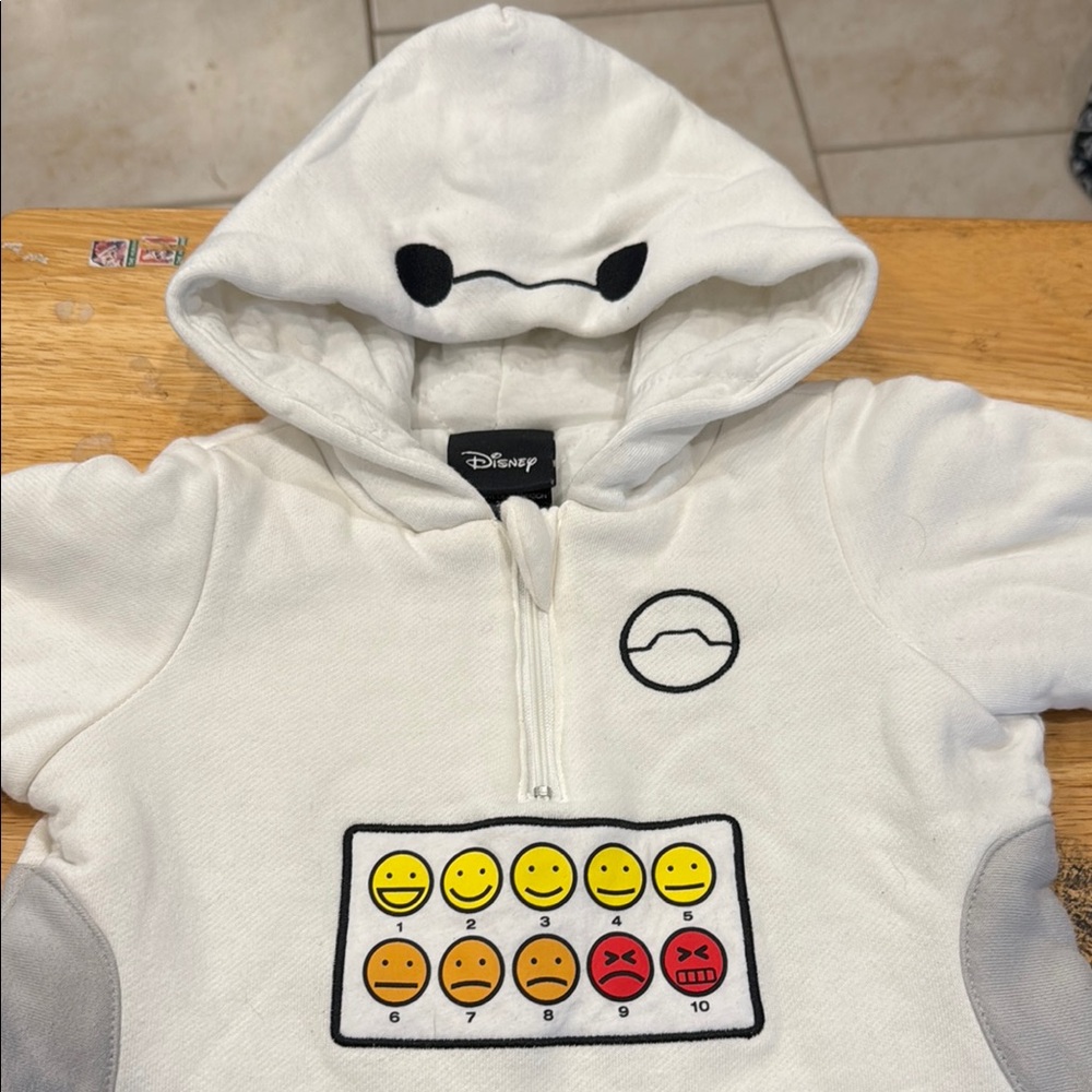 Disney Baymax Baby Hooded one Piece with Emoji Design
